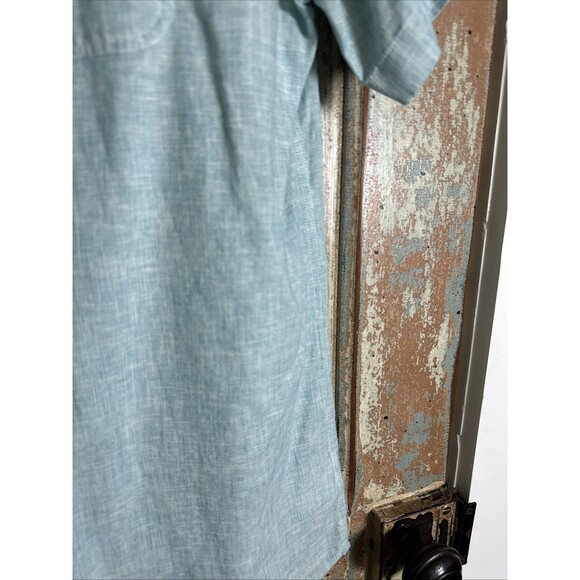 StitchFix Even Tide Regular 𝅺Brushed Cotton Linen Resort  Style Shirt L - Picture 4 of 6